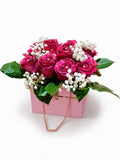 Blush & Bloom Rose Purse Arrangement