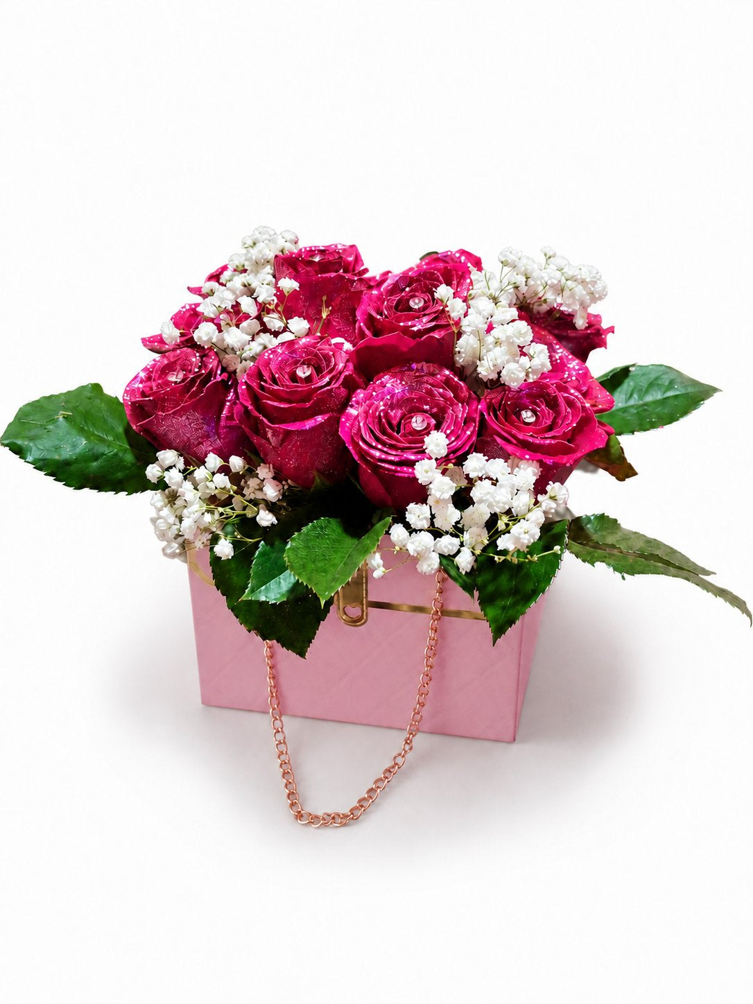 Blush & Bloom Rose Purse Arrangement