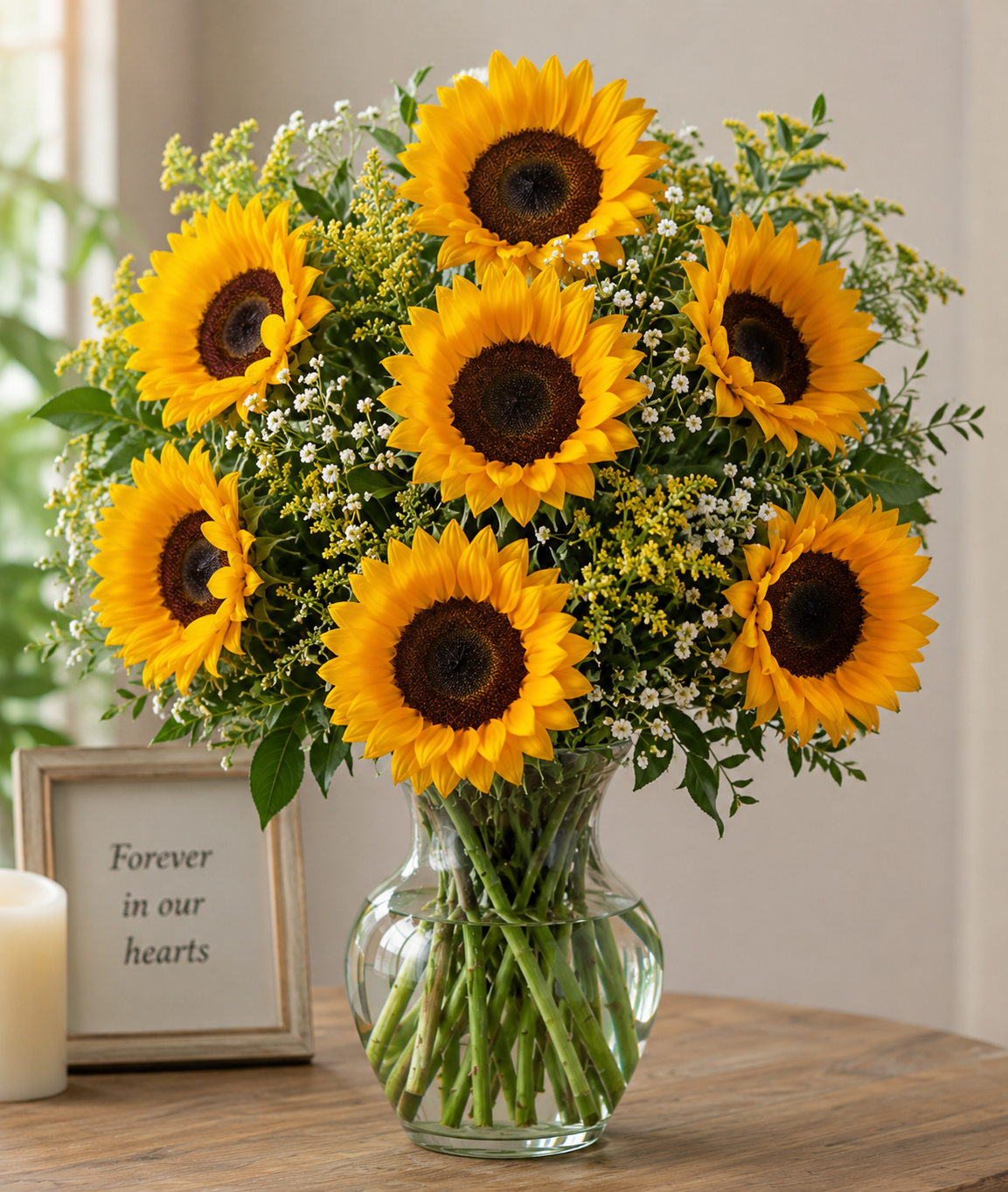 Golden Sunshine Vase Arrangement