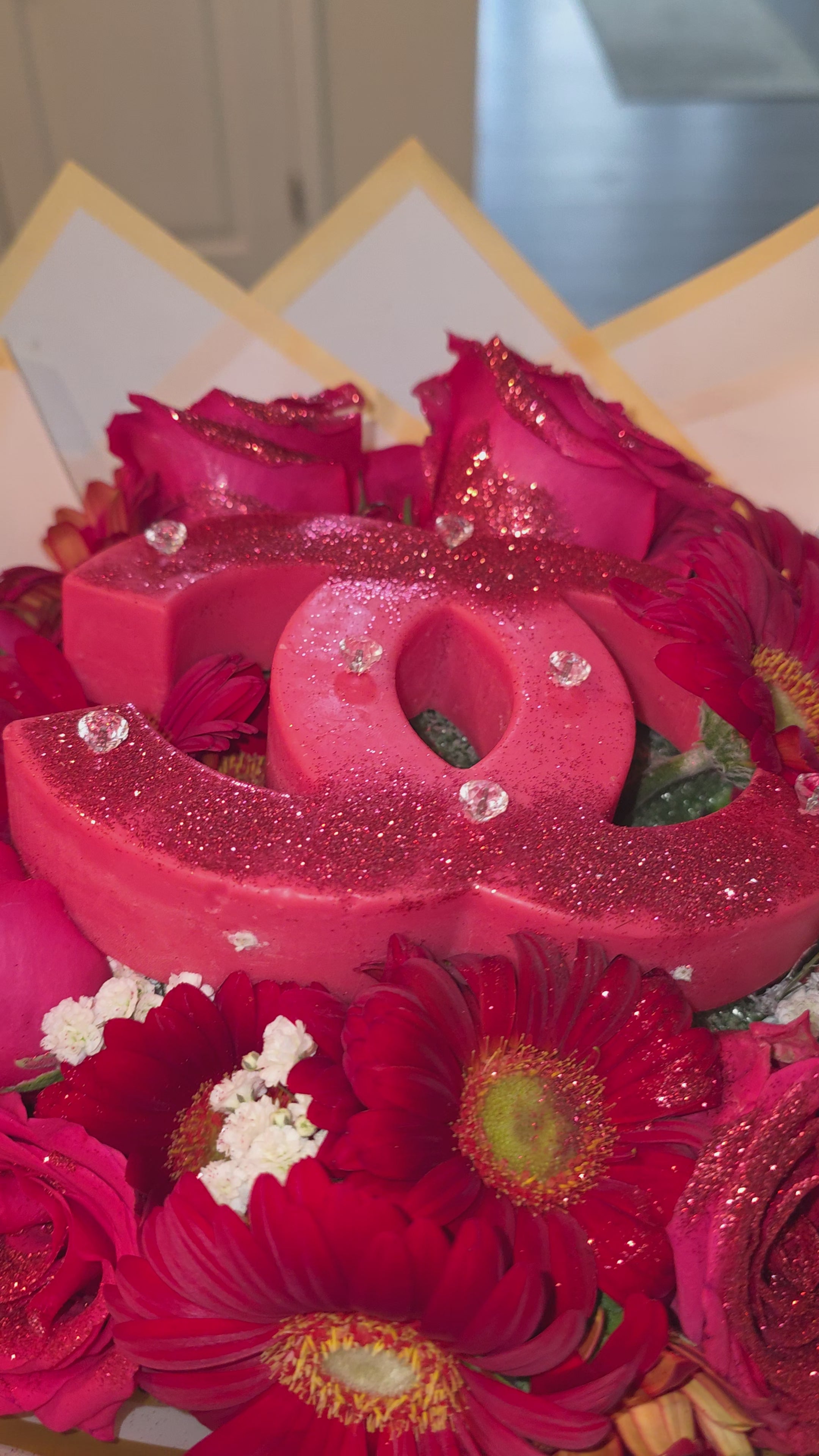 Chanel Candle & Flower Arrangement