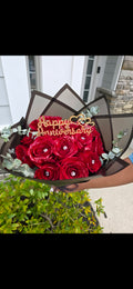 "Happy Anniversary" Rose Bouquet