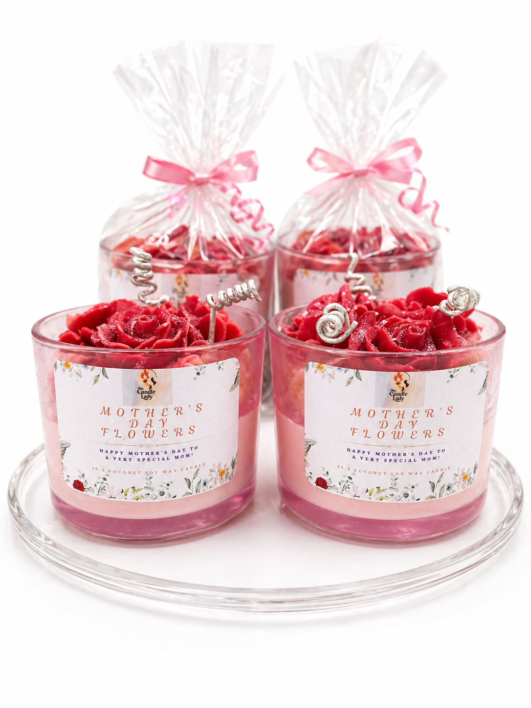 "Mothers Day Flowers" 12 Oz Soy Wax Candle