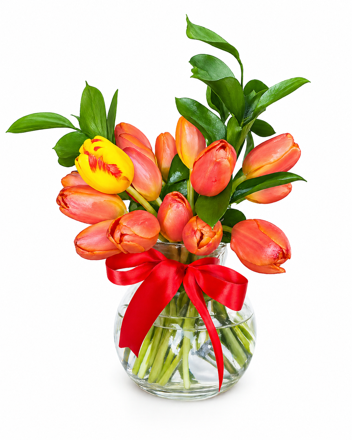 "Sunset Kiss" Tulips