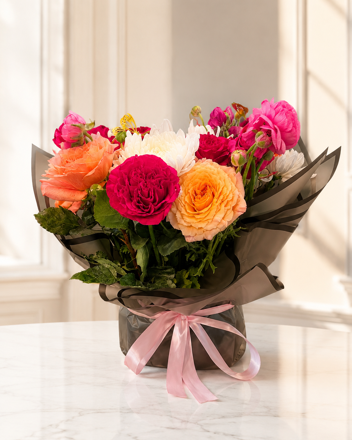 Deluxe Garden Rose Luxury Arrangement