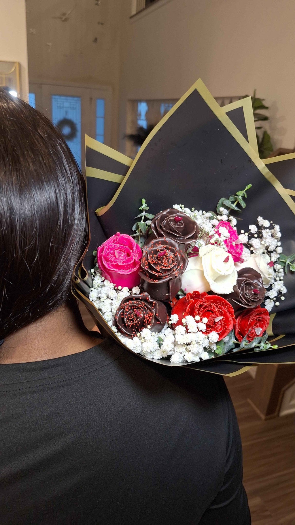 Chocolate Covered Roses (Non-Edible)