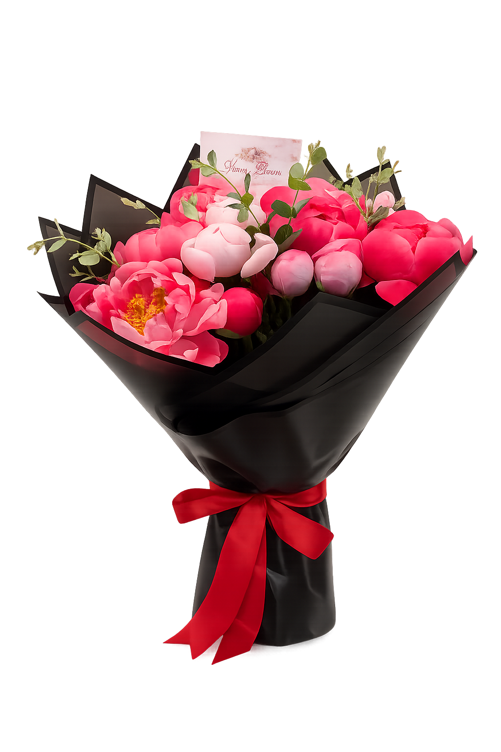 "Noir Romance" Peony Arrangement